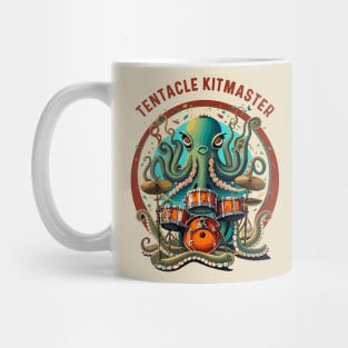 Octopus drummer painting Mug